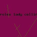 rolex lady cellini