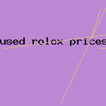 used rolex prices