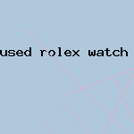 used rolex watch for sale