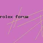 rolex forum