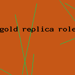 gold replica rolex solid