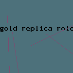 gold replica rolex solid