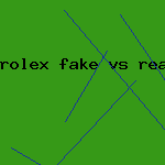 rolex fake vs real