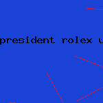 president rolex used