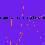 new price rolex watch