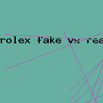 rolex fake vs real