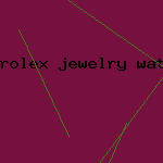 rolex jewelry watch