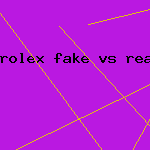 rolex fake vs real