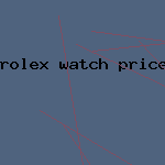 rolex watch prices