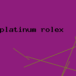 platinum rolex
