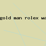 gold man rolex watch