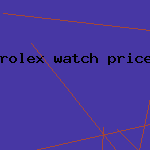 rolex watch price list