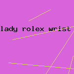 lady rolex wrist watch