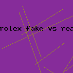 rolex fake vs real