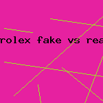 rolex fake vs real