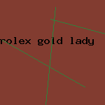 rolex gold lady