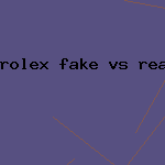 rolex fake vs real