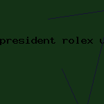 president rolex used