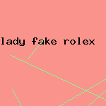 lady fake rolex