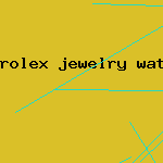 rolex jewelry watch