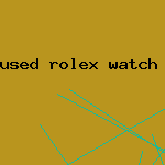 used rolex watch