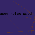 used rolex watch