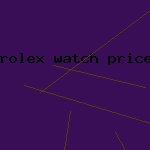 rolex watch price list