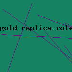 gold replica rolex solid